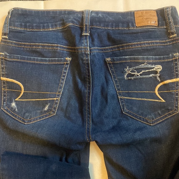 American Eagle Super Stretch Skinny Distressed Jeggings - Picture 3 of 6